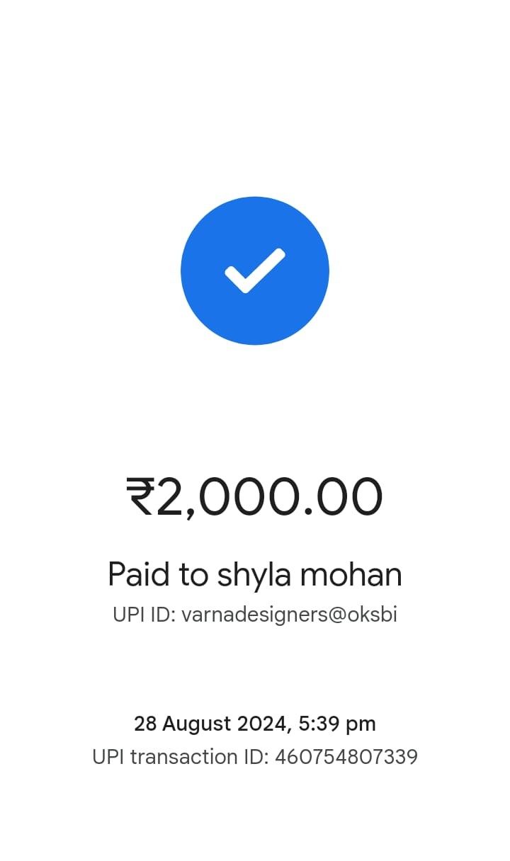 UPI payment receipt of ₹2,000 for UGC video delivery