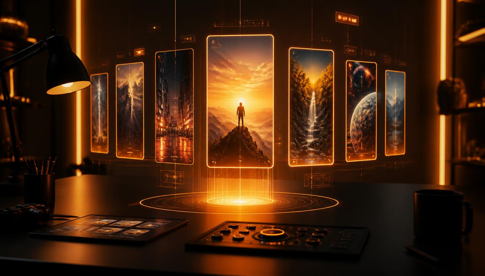 AI generated video creation studio preview